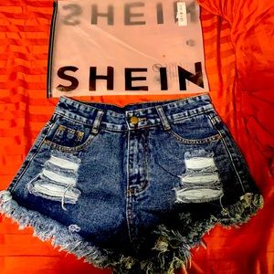 😍SHEIN blue Jean shorts!!😍